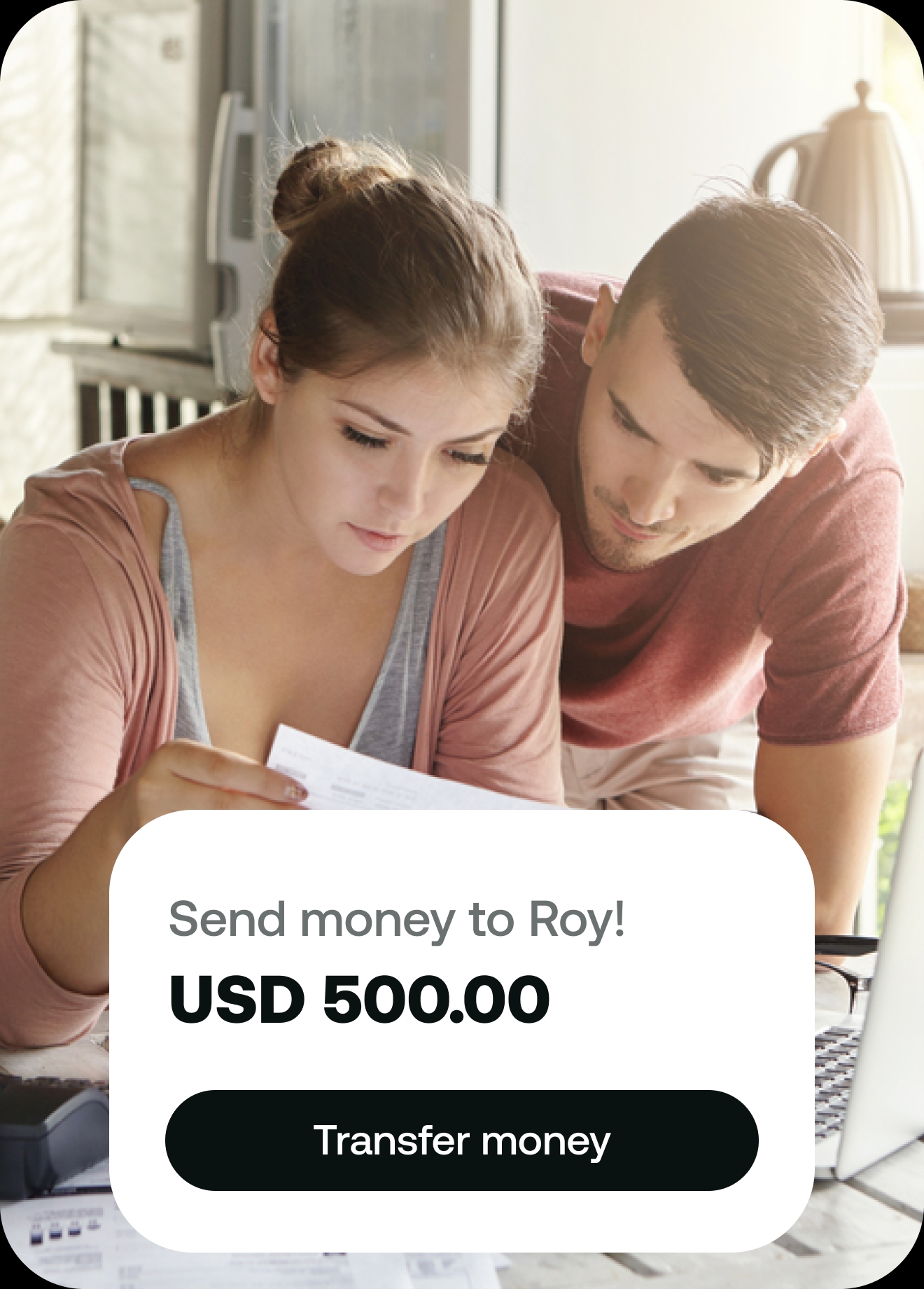 Safely transfer money