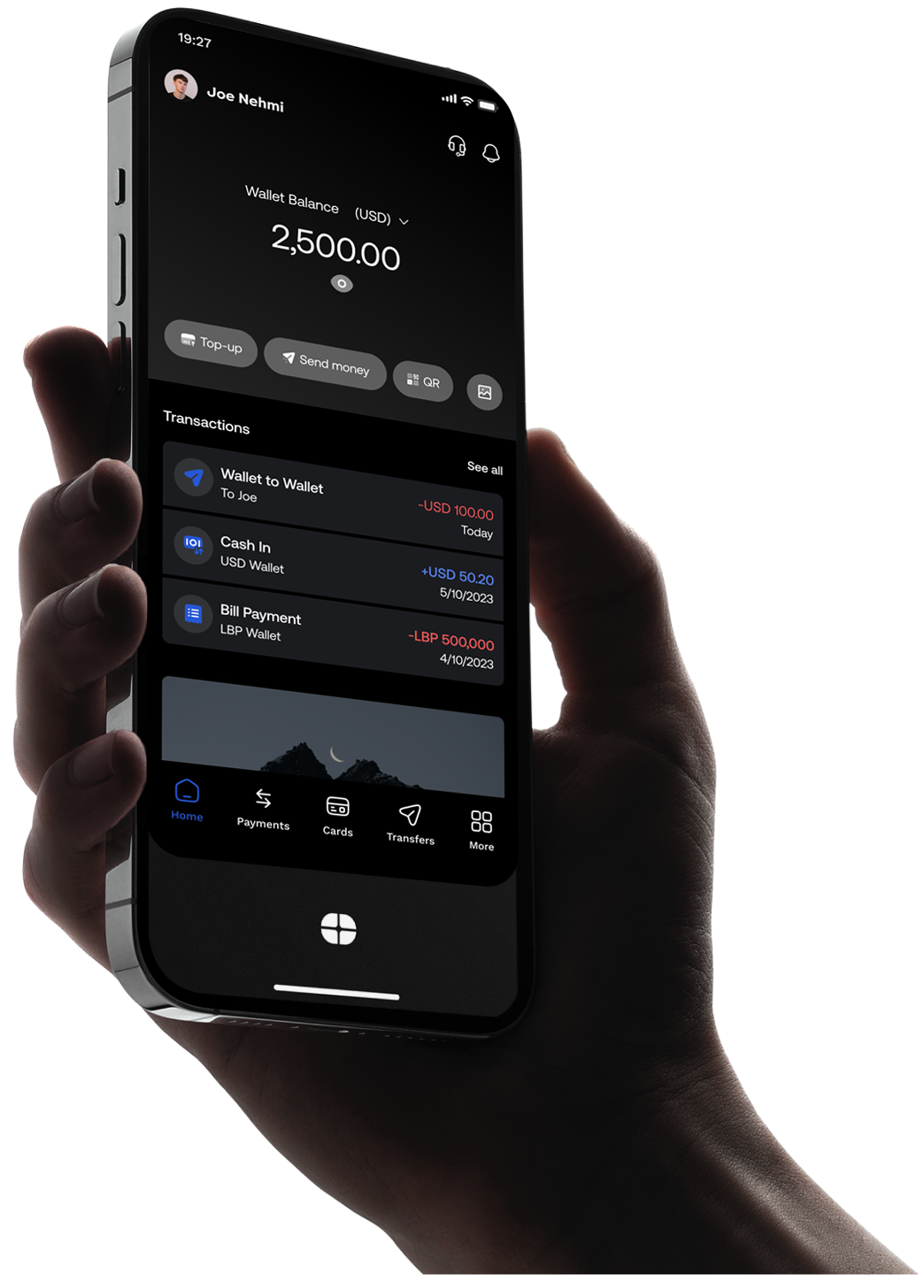 Borderless transfers